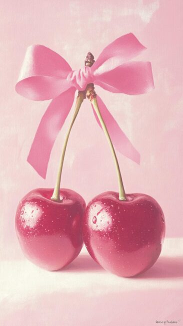 Girly Cherry Wallpaper