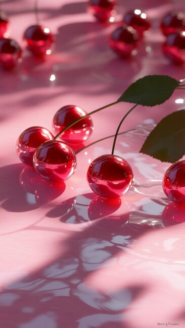 Glass Cherry Wallpaper