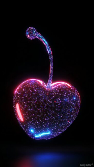 Glitter Cherry Aesthetic Wallpaper