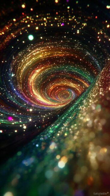 Glitter Galaxy Aura Energy Wallpapers