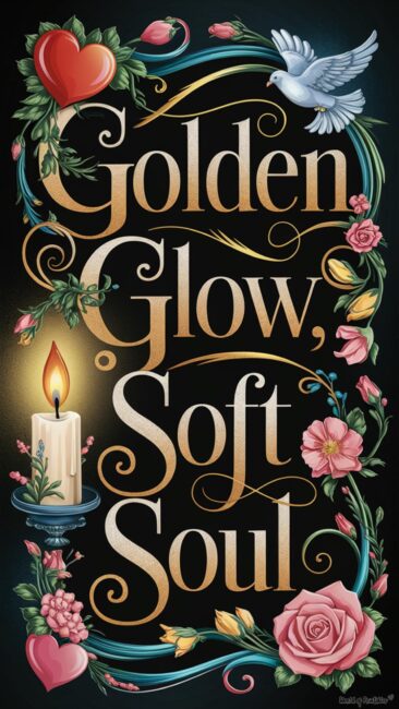 Golden Glow Soft Soul Rococo Art Wallpapers