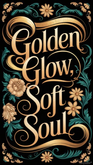 Golden Glow Soft Soul Rococo Phone Backgrounds
