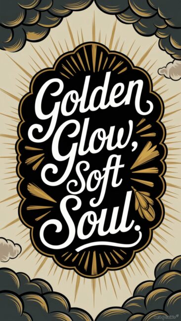 Golden Glow Soft Soul Rococo Style Wallpapers