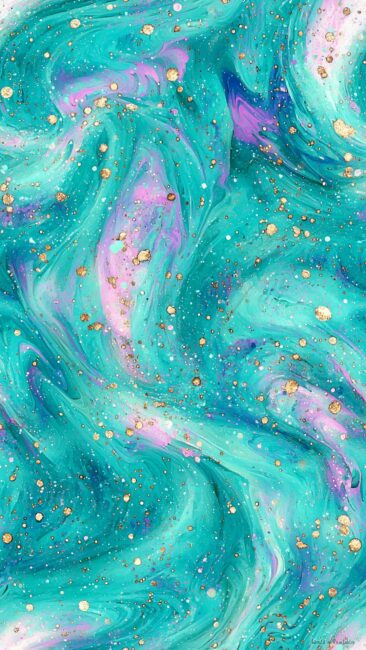 Green and Purple Aura Energy Wallpapers