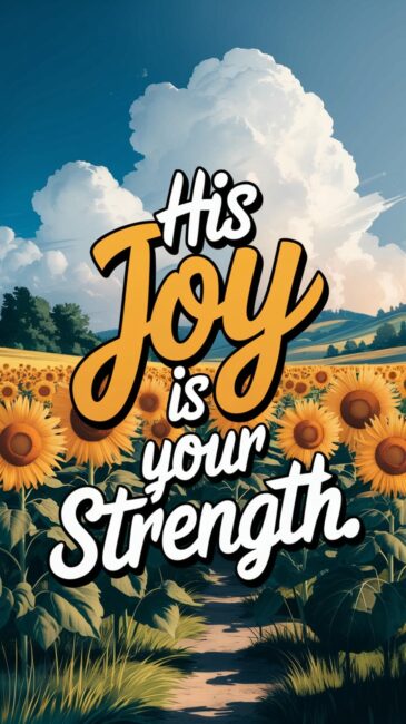 His Joy is your strength Jesus Background