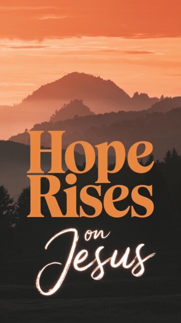 Hope Rises On Jesus Bible Wallpaper