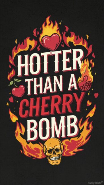 Hotter Than a Cherry B*mb Wallpaper