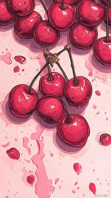 Illustrative Cherry Wallpaper