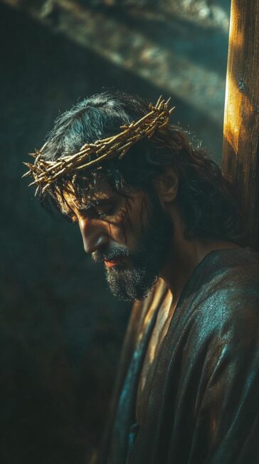 Jesus carrying his Cross Wallpaper