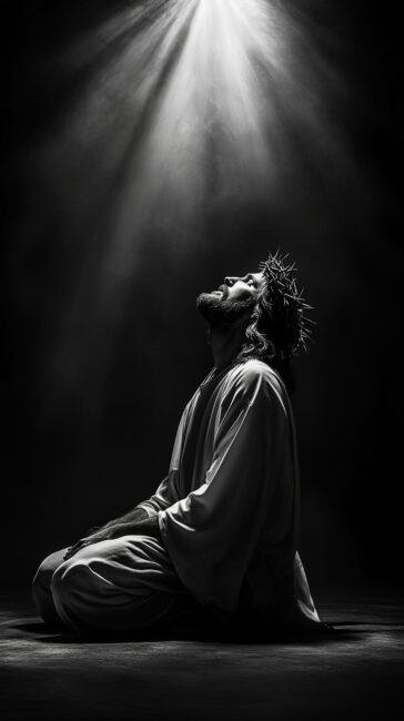 Jesus on his Knees HD Wallpaper