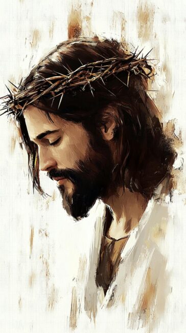 Jesus with a crown of thorns Jesus Christ Images
