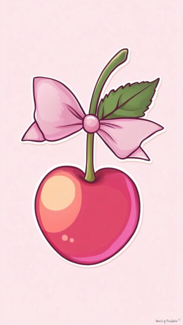 Kawaii Cherry Background