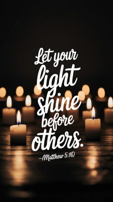 Let your light shine before others Jesus Background