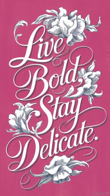 Live Bold, Stay Delicate Rococo Aesthetic Wallpapers