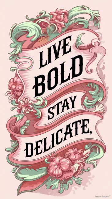 Live Bold, Stay Delicate Rococo Wallpapers for Phone