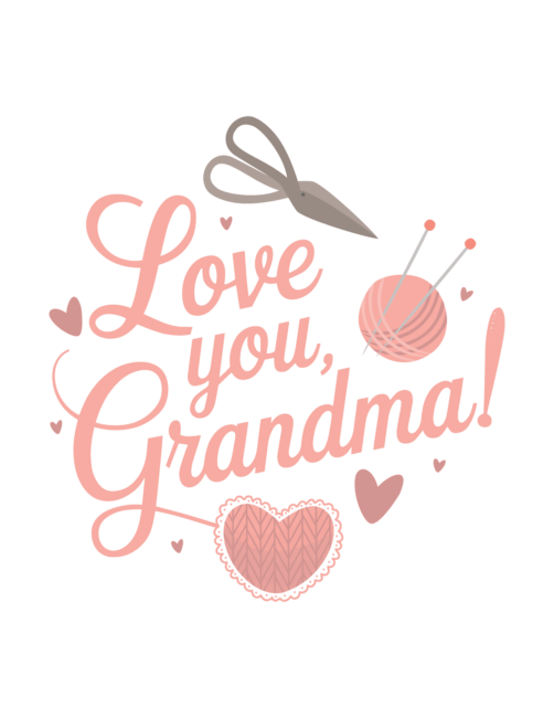 Love You Grandma Free Mother&rsquo;s Day card printables
