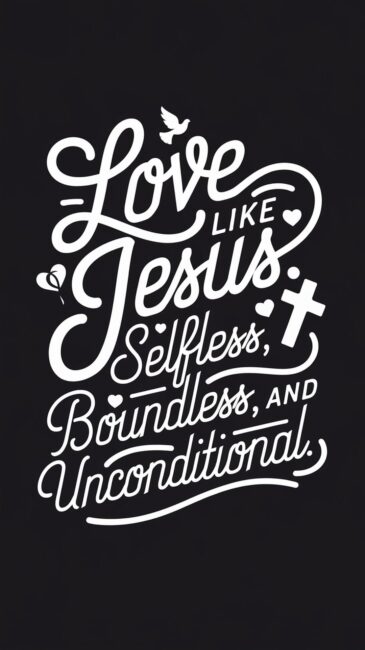 Love like Jesus - selfless, boundless and unconditional Chrisitian Backgrounds