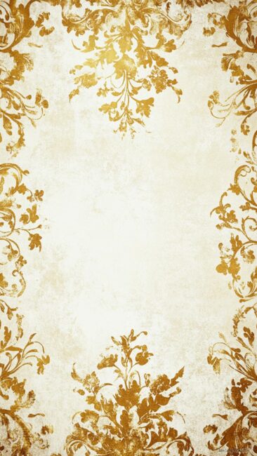 Lux Gold and Cream Rococo Wallpapers for Phone