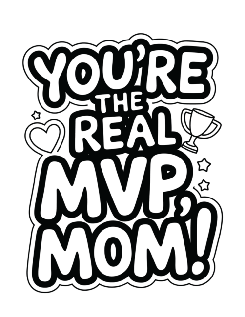 MVP Mother&rsquo;s Day cards to color