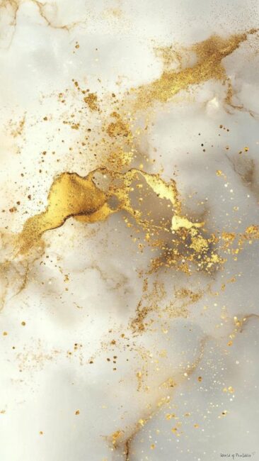 Marble and Gold Texture Rococo Style Wallpapers