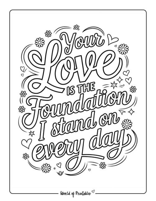 Mother’s Day Coloring Page for Adults