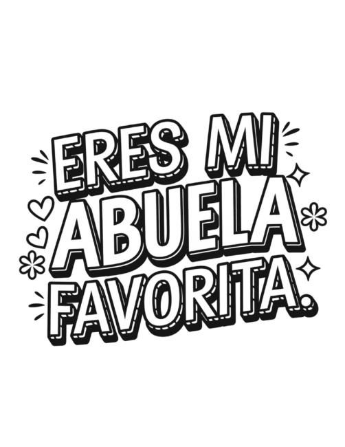 Mother&rsquo;s Day cards to color for Abuela