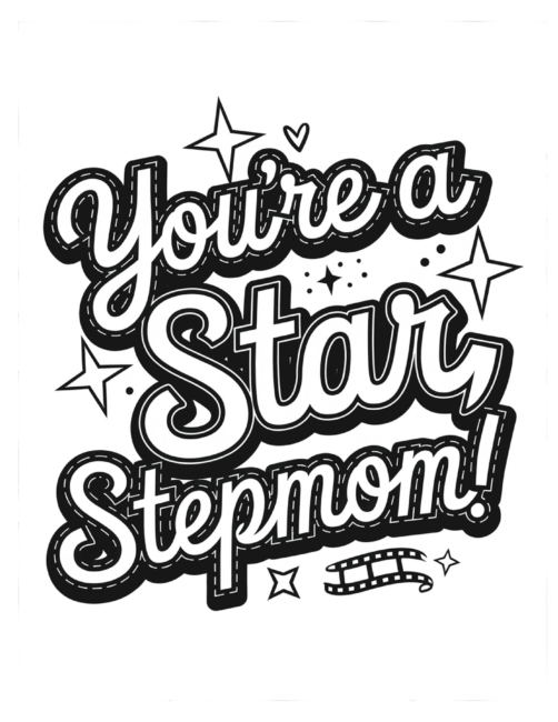 Mother&rsquo;s Day cards to color for Stepmom