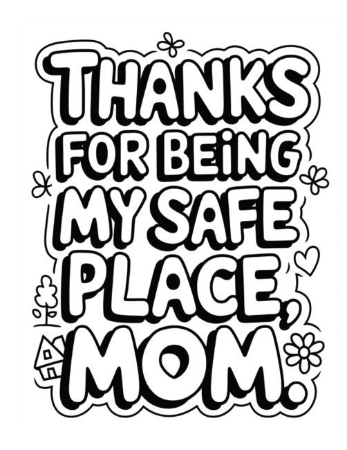 Mother&rsquo;s Day cards to color for Teens