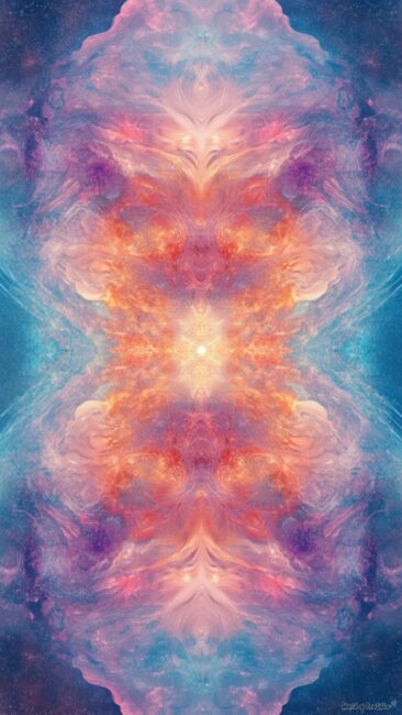 Nebula Galaxy Aura Phone Background