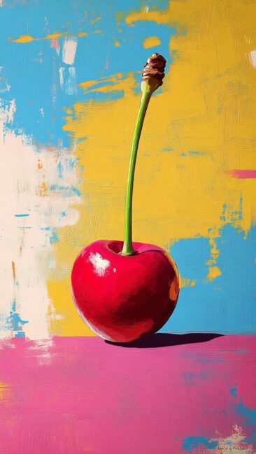 Pop Art Cherry Wallpaper