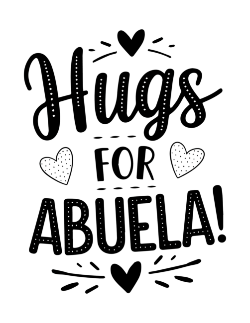 Printable Mother’s Day cards in Spanish for Abuela
