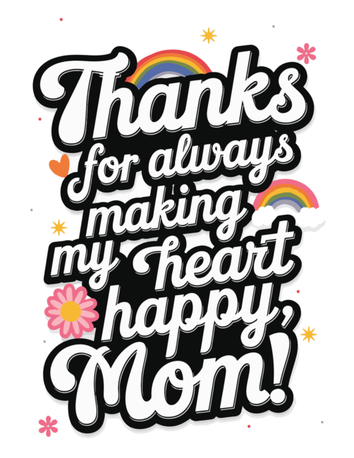 Printable valentines day card for Mom