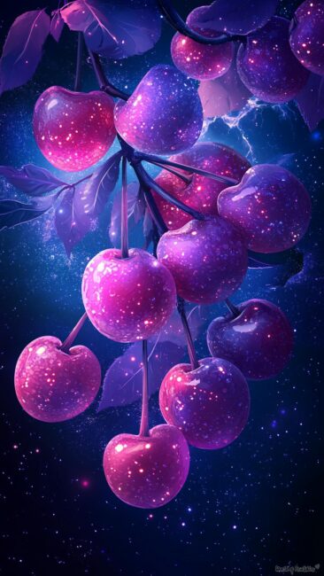 Purple Cherry background
