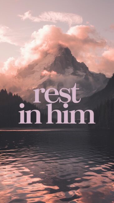 Rest in Him Jesus Wallpaper