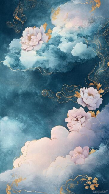 Rococo Wallpapers for Phone of Clouds