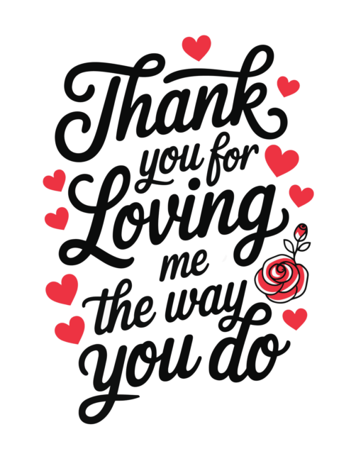 Rose and Love Valentines day card printable
