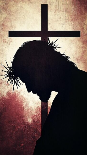 Silhouette Jesus Crucifixion Wallpaper