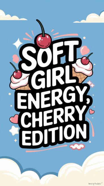 Soft Girl Energy, Cherry Edition Wallpaper