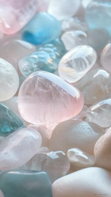Soft Moonstones Aura Energy Wallpaper