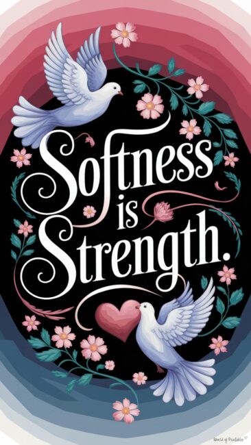 Softness is Strength Rococo Aesthetic Wallpapers