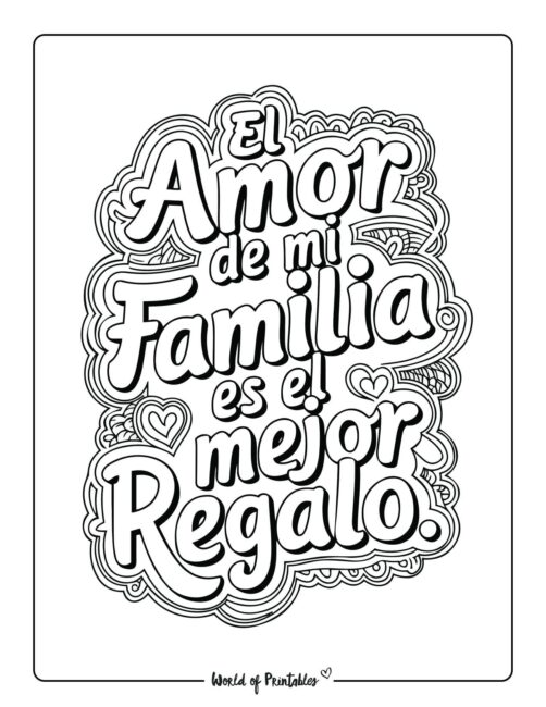 Spanish Valentine&rsquo;s day coloring pages