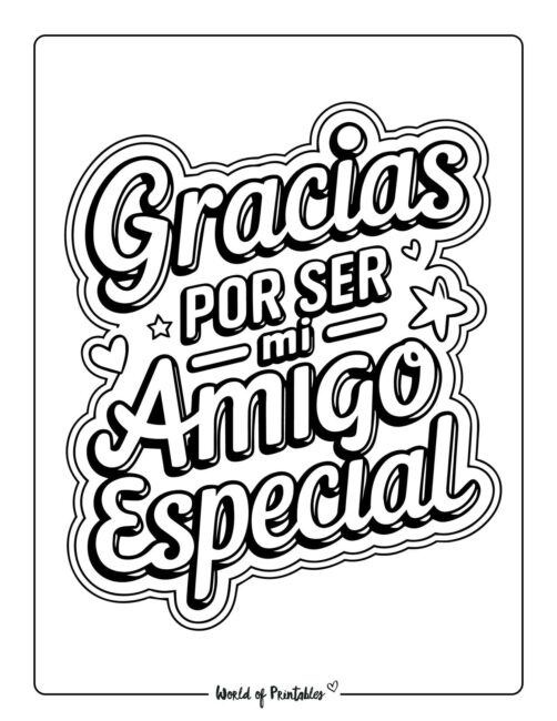 Special Friend Valentine&rsquo;s day coloring page