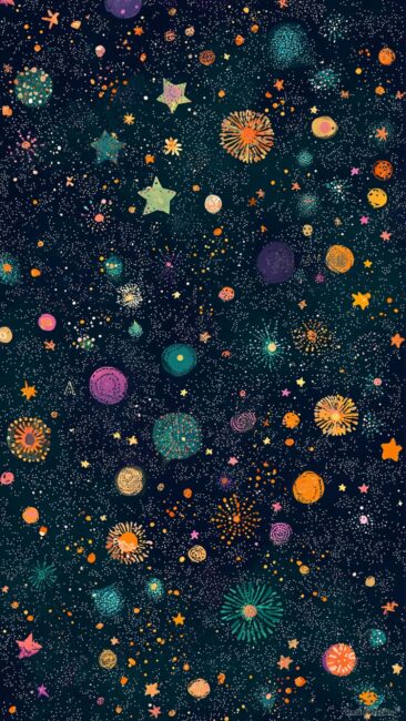Stars Aura Phone Background