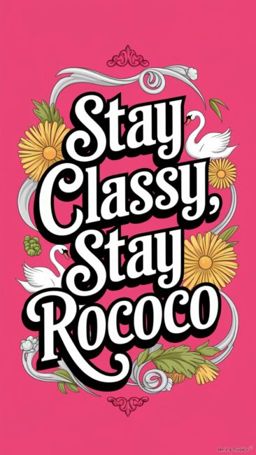 Stay Classy, Stay Rococo Wallpaper