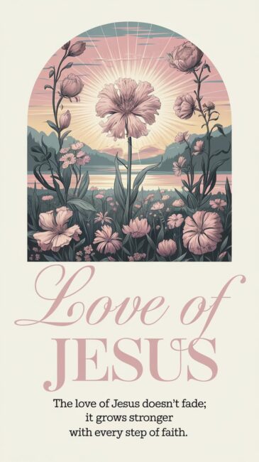 The love of Jesus doesn't divide, it grows stronger with every step of faith Jesus Wallpaper