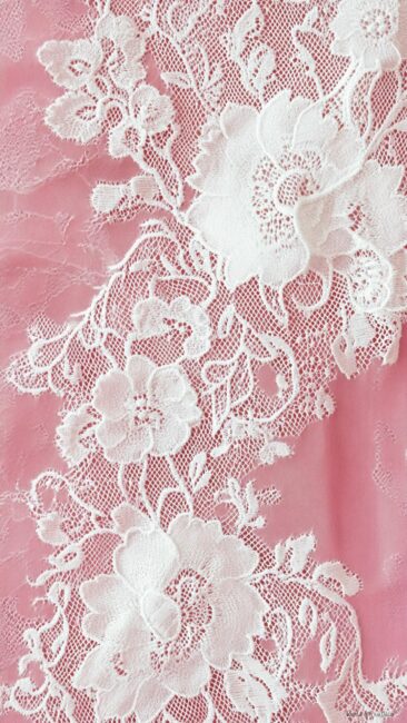 Vintage White lace Rococo Phone Background