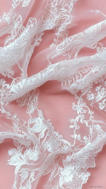 White Lace Rococo Style Wallpapers