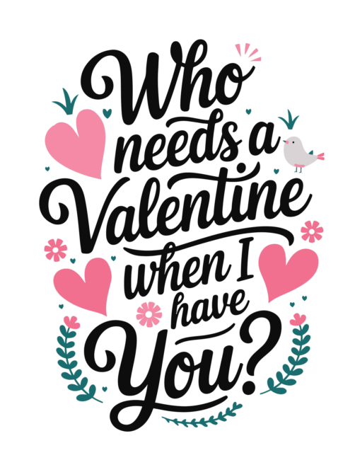 Who need a valentines cute printable card
