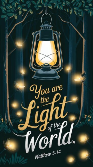 You are the light of the world Christian Wallpaper