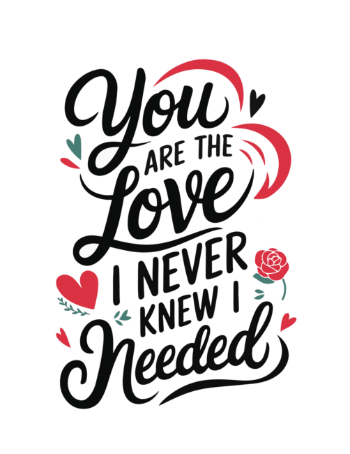 You are the love printable valentines day card